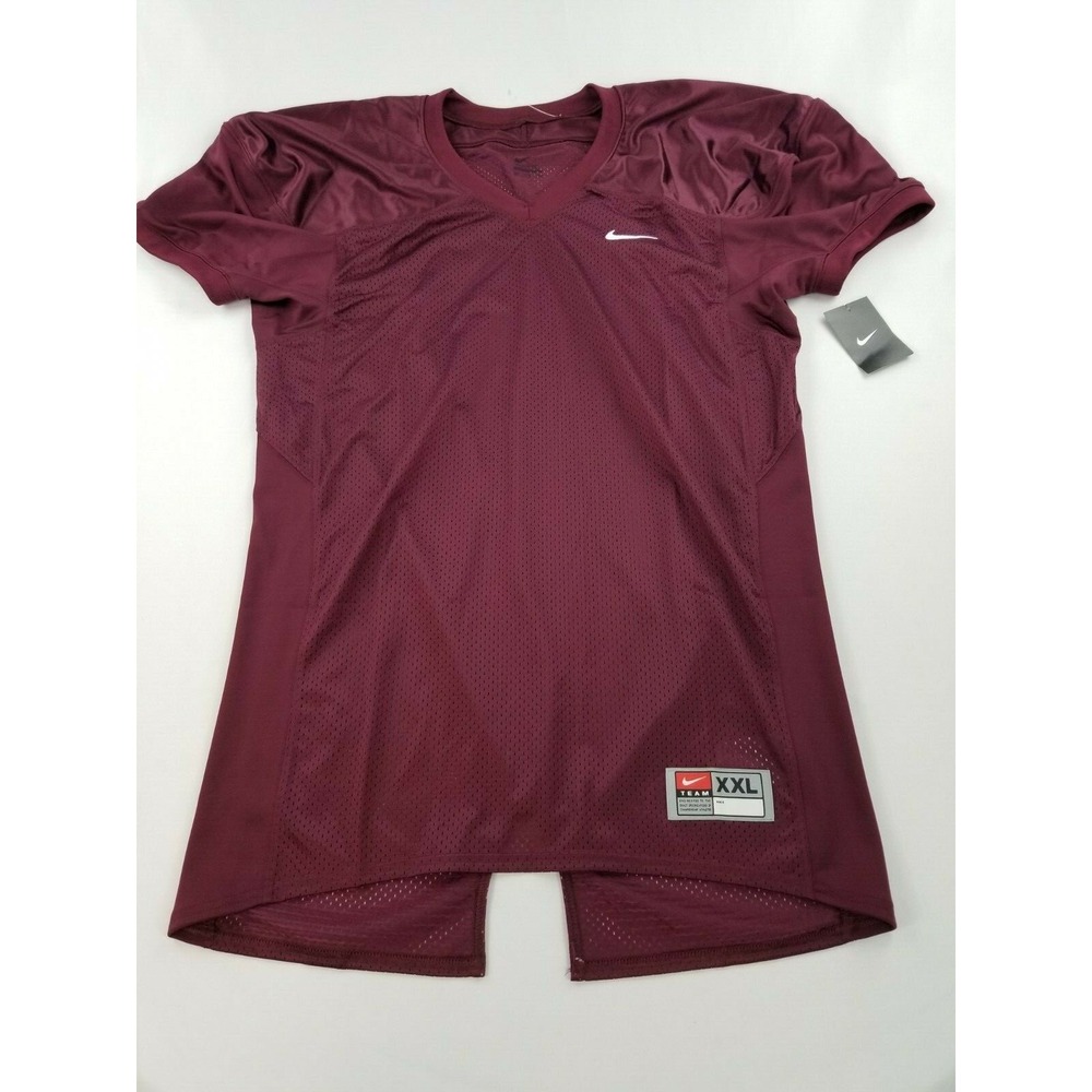 Nike men jersey shirt football top 535703 669 burgundy sz 2XL MSRP $55